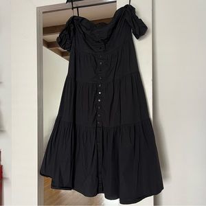 STAUD Elio Dress - Black, Women’s size 10 (Large)